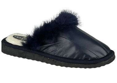 Παντόφλες γυναικείες | Δερμάτινες | Υφαντίδης | 330232 | Μπλε - Υφαντίδης - 